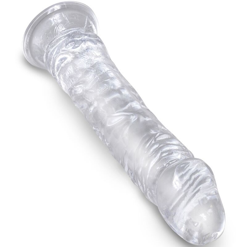 Dildo Realistic, King Cock - Clear, cu Ventuza, 19.7 CM Transparent